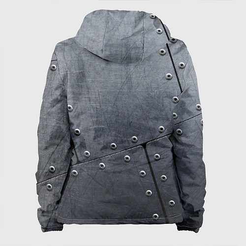 Женская куртка Стальные пластины / 3D-Черный – фото 2