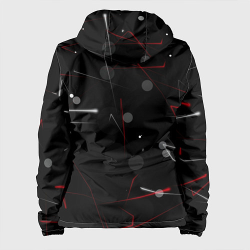 Женская куртка Движение частиц / 3D-Белый – фото 2