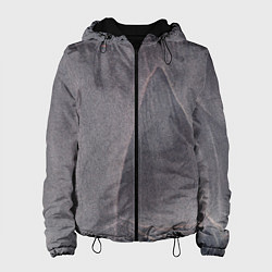 Куртка с капюшоном женская Тёмные туманные блёстки, цвет: 3D-черный