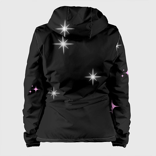 Женская куртка Надпись / 3D-Черный – фото 2