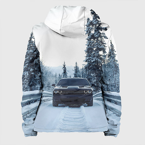 Женская куртка Dodge in winter forest / 3D-Черный – фото 2