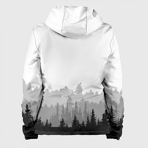 Женская куртка Птицы над лесом / 3D-Белый – фото 2