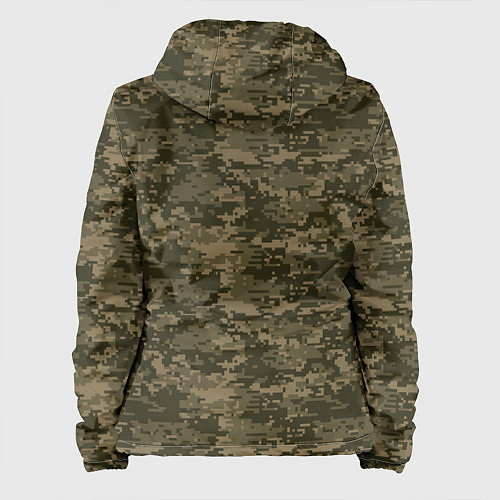 Женская куртка Камуфляж AOR-1 мелкий / 3D-Черный – фото 2