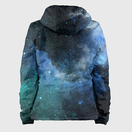 Женская куртка Акварель галактики / 3D-Белый – фото 2