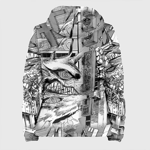 Женская куртка Аки Человек Бензопила / 3D-Белый – фото 2