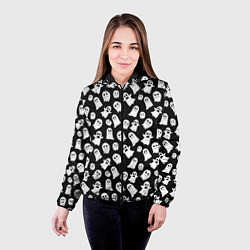 Куртка с капюшоном женская Парад призраков, цвет: 3D-черный — фото 2