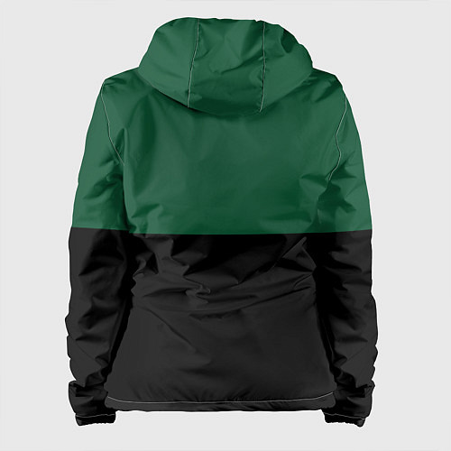 Женская куртка Серьёзный Зелёный / 3D-Черный – фото 2