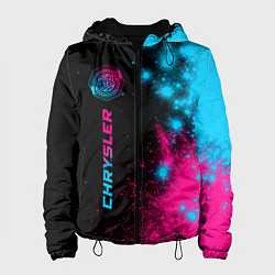 Куртка с капюшоном женская Chrysler - neon gradient: по-вертикали, цвет: 3D-черный