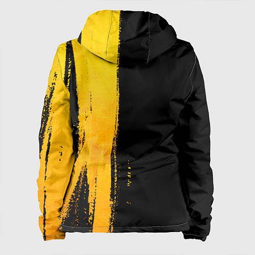 Женская куртка Ramones - gold gradient: по-вертикали / 3D-Черный – фото 2