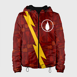 Куртка с капюшоном женская Thousand Foot Krutch гитары и молния, цвет: 3D-черный