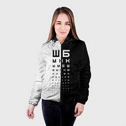 Куртка с капюшоном женская ШБ черно-белый вариант, цвет: 3D-черный — фото 2