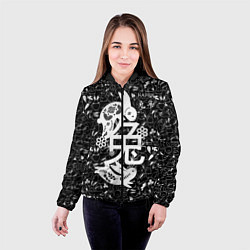 Куртка с капюшоном женская Happy chinese new year, black bunnies, цвет: 3D-черный — фото 2