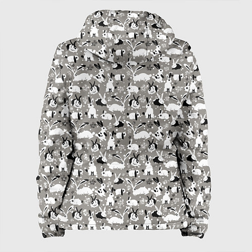 Женская куртка Кролики пятнистые / 3D-Белый – фото 2