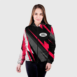 Куртка с капюшоном женская Land Rover fast lines, цвет: 3D-черный — фото 2