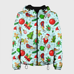 Женская куртка Новогодний паттерн