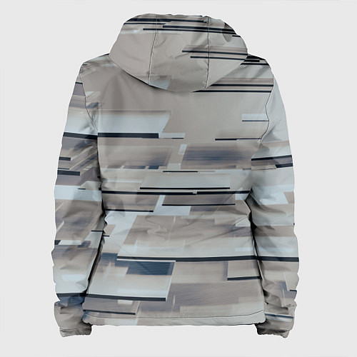 Женская куртка Металлические пластины в абстракции / 3D-Белый – фото 2
