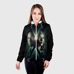 Куртка с капюшоном женская X - Files, цвет: 3D-белый — фото 2