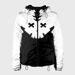 Куртка с капюшоном женская Татуировка Ребекки - ЧБ, цвет: 3D-черный