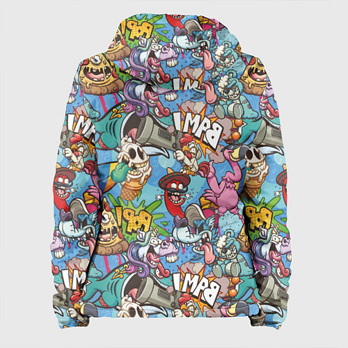 Женская куртка Сумасшедший поп-арт / 3D-Черный – фото 2