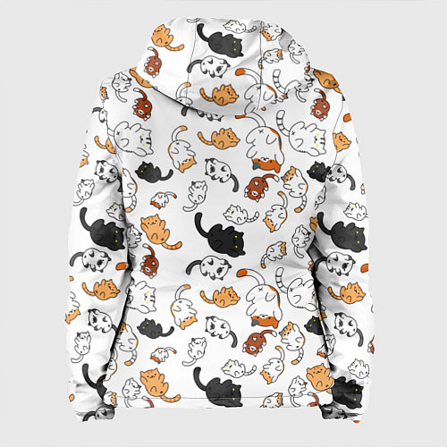 Женская куртка Вечеринка кошек / 3D-Черный – фото 2