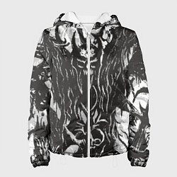 Куртка с капюшоном женская Evil from the Darkness, цвет: 3D-белый