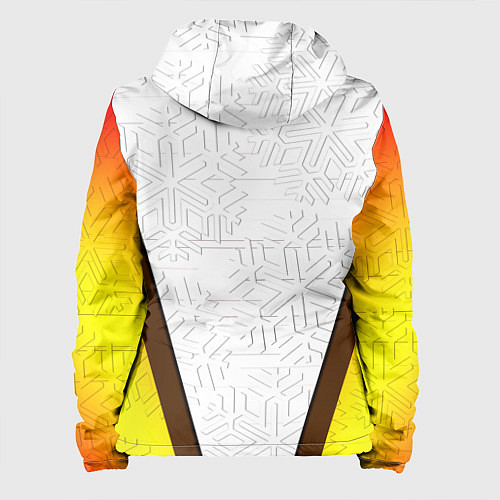 Женская куртка Оранжевая зима winter / 3D-Белый – фото 2