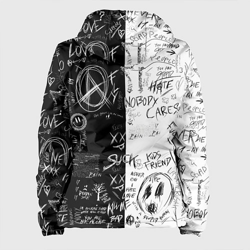 Женская куртка Dead inside mood ZXC / 3D-Белый – фото 2