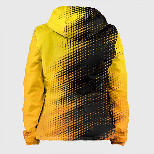 Женская куртка Spirited Away - gold gradient: по-вертикали / 3D-Черный – фото 2