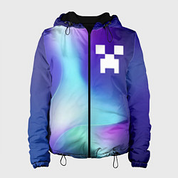 Куртка с капюшоном женская Minecraft northern cold, цвет: 3D-черный