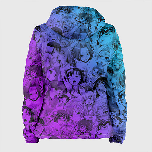 Женская куртка Ахегао красивый неон / 3D-Черный – фото 2