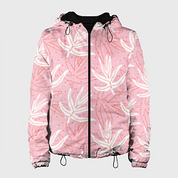 Женская куртка Листья экзотические скетч