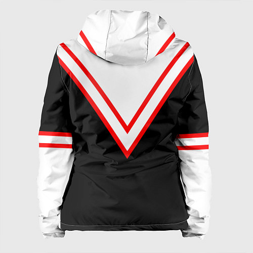 Женская куртка FIRM черная с белым углом / 3D-Белый – фото 2