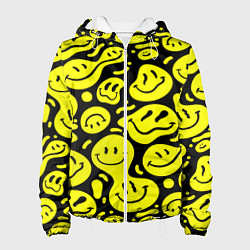 Женская куртка Кислотный желтый смайлик