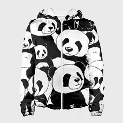 Женская куртка С пандами паттерн