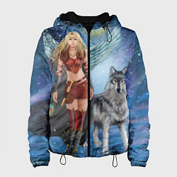 Женская куртка Фэнтези зимние супергерои