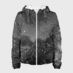 Женская куртка Абстрактная тьма и следы белой краски