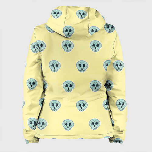 Женская куртка Милые зубастые черепочки / 3D-Белый – фото 2