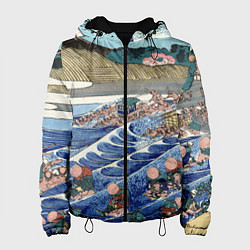 Женская куртка Кацусика Хокусай сон жены рыбака - японская гравюр