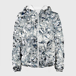 Женская куртка Сверкающие кристаллы серебра