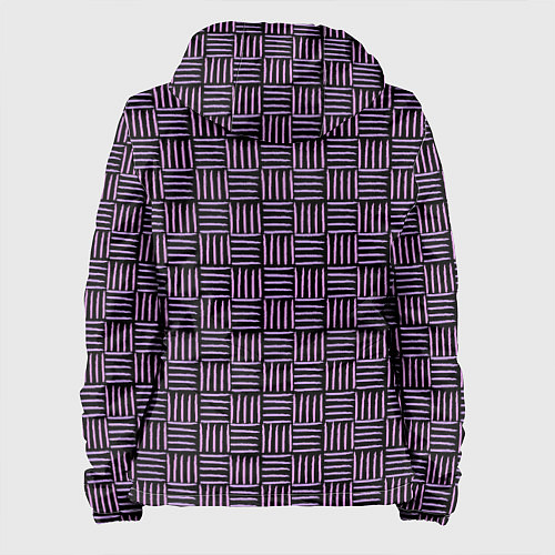 Женская куртка Паттерн из розовых линий / 3D-Белый – фото 2