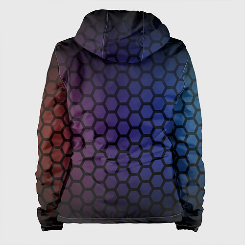 Женская куртка Abstract hexagon fon / 3D-Белый – фото 2