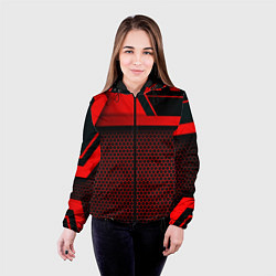 Куртка с капюшоном женская Стиль cyberpunk из игры, цвет: 3D-черный — фото 2