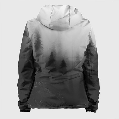 Женская куртка Красивый туманный лес / 3D-Белый – фото 2