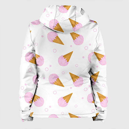 Женская куртка Мороженое в жаркий день / 3D-Белый – фото 2