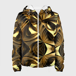 Куртка с капюшоном женская Золотой калейдоскоп, цвет: 3D-белый