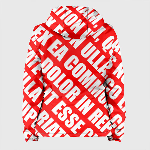 Женская куртка Крупный рубленый текст Lorem Ipsum каллиграфия на / 3D-Белый – фото 2