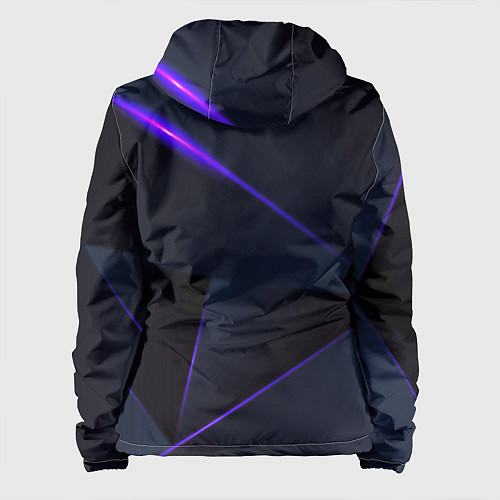 Женская куртка Geometry stripes neon stiil / 3D-Белый – фото 2