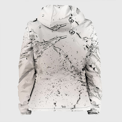 Женская куртка Волна на стекле / 3D-Черный – фото 2