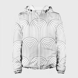 Женская куртка Светло-серый овальный паттерн