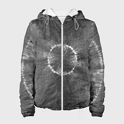 Женская куртка Серый круг тай-дай